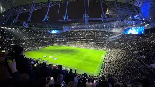 Tottenham Hotspur stadium incredible phone sync light show (spurs v Brentford)