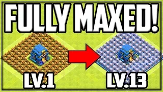 FULLY MAXED! 300 Level 13 Walls! Clash of Clans