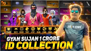 GYAN GAMING ACCOUNT COLLECTION 😱 WORLD BEST COLLECTION - Garena Free Fire