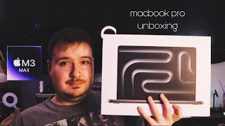 MacBook Pro M3 Max Unboxing! (Space Black 14 inch)