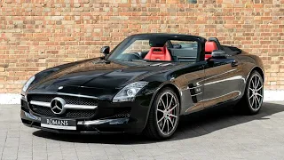 2011 Mercedes SLS AMG Roadster - Obsidian Black - Walkaround, Interior - High Quality