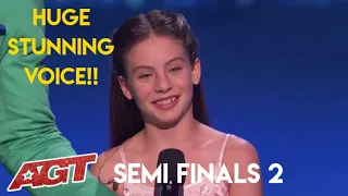 Emanne Beasha: Tiny Body With Huge STUNNING Voice! | America's Got Talent 2019