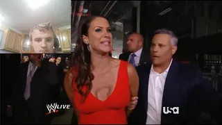 my first reaction video to Stephanie McMahon is arrested : Raw,2014 ( Full Segment and another video