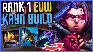 RANK 1 EUW KAYN BUILD?! (Hubris IS OP!?)