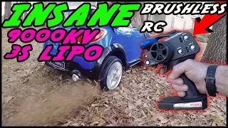 BRUSHLESS RC POWER WHEELS: IT'S FAST!!