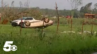 Tornado damage seen in Northwest Arkansas