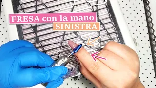 Come usare la fresa per unghie con la mano sinistra / mano non dominante 💅fresa Marathon |desmynails