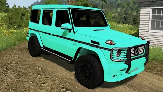 BeamNG.drive - Mercedes-Benz G65 AMG (W463) 2012 - Car Show Test Drive Crash . 4K 60fps.