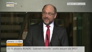 Kanzlerkandidat der SPD steht fest: Statements von Martin Schulz und Sigmar Gabriel am 24.01.2017