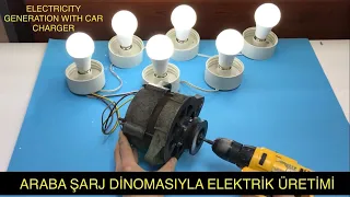 220V ELECTRICITY GENERATION WITH CAR CHARGER, HOW TO WORK EXTERNAL ALTERNATOR