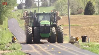 JOHN DEERE 9470R Tractor on the Move for Spring Tillage