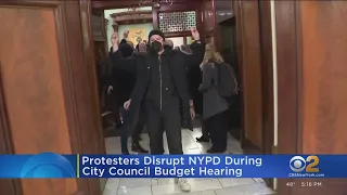 Protesters interrupt City Council hearing featuring top NYPD officials