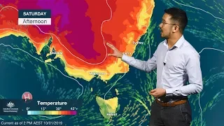 Severe Weather Update: Heatwave forecast for southeastern Australia, 10 Jan. 2019