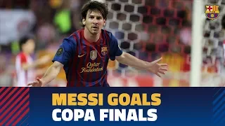 SEVILLA - BARÇA | Messi's strikes in Copa del Rey finals