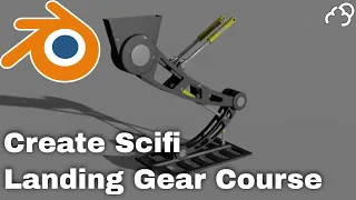 Blender - Creating Scifi Landing Gear - Modelling, Texturing, Rigging