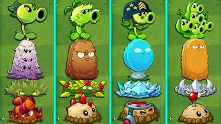 PvZ2 - 4Team PEA x DEFENSE x TRAP x MINE - Who Will Win ? Team Plant Battlez