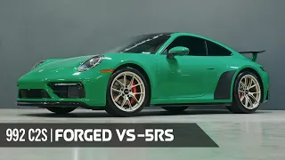 Python Green Porsche 992 C2S on APEX VS-5RS Forged Wheels