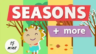4 Seasons Songs + more | COMPILATION | Wormhole English = Songs For Kids