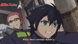 Shinoa's and Guren's Team against Crowley (Episode 9- Sub)