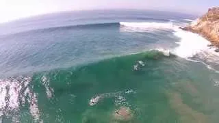 Point Dume Surf from Overhead 8/27/14 (Big Wednesday)