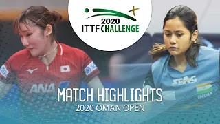 Miyu Kato vs Dutta Moumita | 2020 ITTF Oman Open Highlights (R32)
