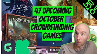 ALL October Upcoming Kickstarter/Gamefound Board Games! 47 Games in 40 minutes! ALL YOU NEED TO KNOW