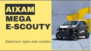 NIEUWSTE model: Aixam Mega e Scouty - Elektrisch brommobiel rijden met comfort