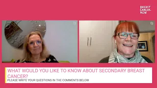 Facebook Live: Secondary breast cancer signs and Q&A - October 2021