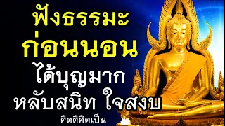 ฟังธรรมะก่อนนอน (1)🙏" จงเป็นคนดี ห่างไกลคนไม่ดี "ได้บุญมาก ได้ข้อคิดดีๆ