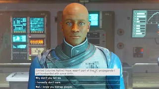 UC Native's Special Option in Dialog with Commander Ikande. Starfield