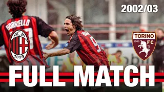 AC Milan 6-0 Torino | Full Match | Serie A 2002/03