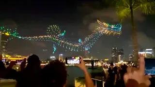 The Legend of the Dragon 🐉 Gate Drone Show at Marina Bay 2024 highlights