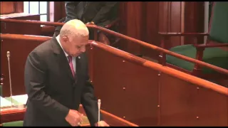 Fijian Prime Minister, Hon. Voreqe Bainimarama responds to question