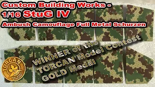 Custom Building Works - 1/16 StuG IV Schurzen Painting Ambush Camouflage Pattern