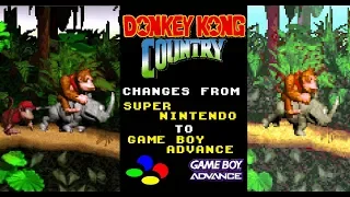 Donkey Kong Country: Changes from SNES to GBA