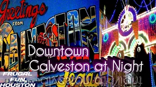 Historic Downtown Galveston at Night