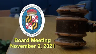 Board Meeting - November 9, 2021