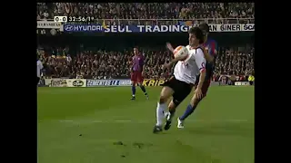 Aimar amazing ball control vs Barcelona