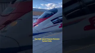 The Sapsan high speed train - Moscow to St. Petersburg