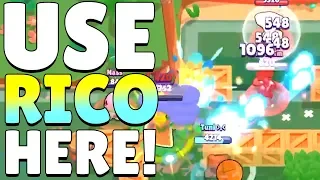 The BEST map for Rico! Brawl Stars Brawl Ball