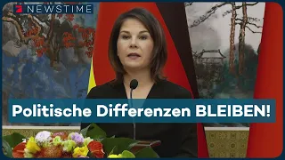 Baerbock WARNT CHINA vor militärischen Eskalation in Straße vor Taiwan