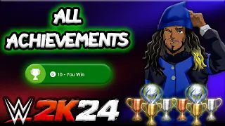 WWE 2K24 - ALL Trophies/Achievements....Is this POSSIBLE!!?