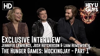 Jennifer Lawrence, Josh Hutcherson & Liam Hemsworth Interview: The Hunger Games: Mockingjay - Part 1