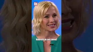 Grüne Emilia Fester will Kleinkinder wählen lassen #Shorts