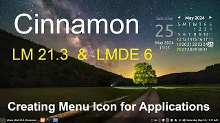 Linux Mint 21.3 & LMDE 6 - Cinnamon -  Custom Mint Menu Icons.