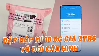 ĐẬP HỘP XIAOMI MI 10 5G GIÁ 3TR6 SHOPEE - SNAP865, MÀN CONG 90HZ, CAM ĐẸP, LOA KÉP VÔ ĐỐI TẦM GIÁ!