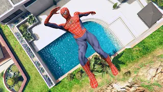 GTA 5 SPIDERMAN Ragdolls Falls compilation #37 (GTA 5 Fails Funny Moments/Ragdolls)