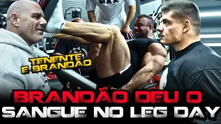 LEG DAY MILITAR! BRANDÃO E TENENTE NO LIMITE!!! | MAX TITANIUM