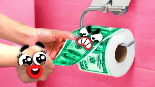 Rich Doodles VS Broke Doodles || Funny Situations, Everyday Fails By Doodland