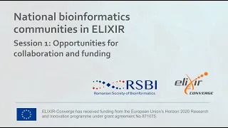 National bioinformatics communities in ELIXIR: Session 1